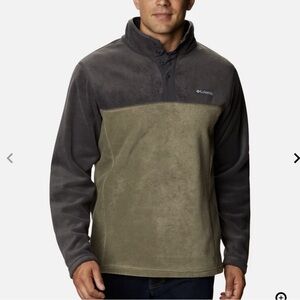 Columbia men’s XL half snap fleece black Olive sweater